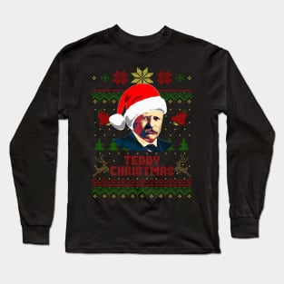 Theodore Roosevelt Teddy Christmas Long Sleeve T-Shirt